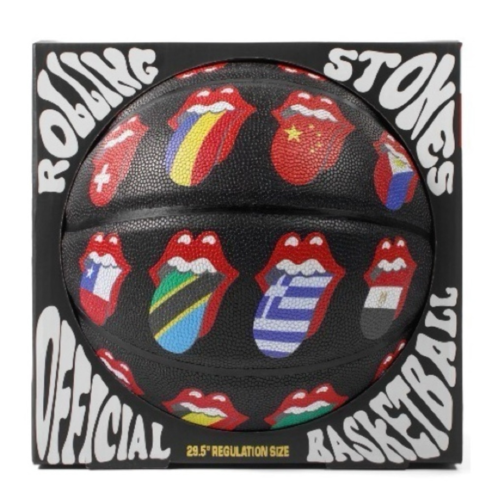 Rolling Stones Tongue Logo Basketball